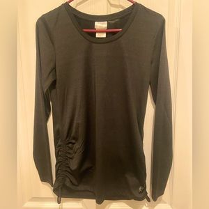 Danskin Now Women’s Long Sleeve Shirt, Black, Wicking